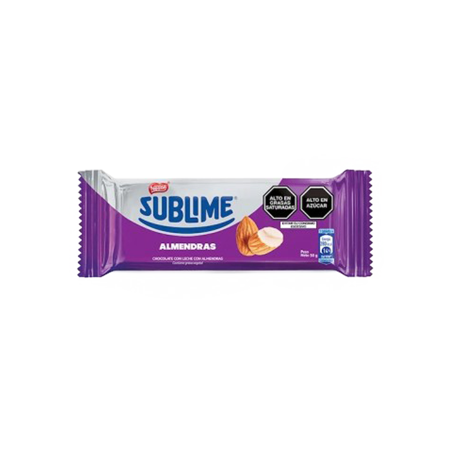 Chocolate Sublime Almendras - 50 grs