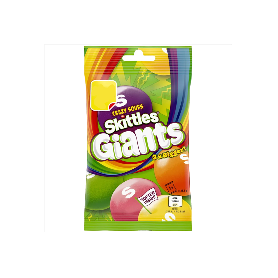 Skittles Giants Crazy Sours - 116 grs