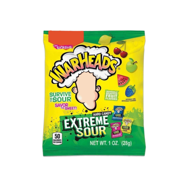 Warheads Extreme Sour Hard Candy - 28 grs