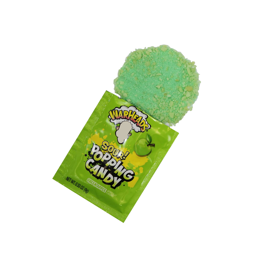 Warheads Sour Popping Candy Green Apple - 9 grs - Imagen 2