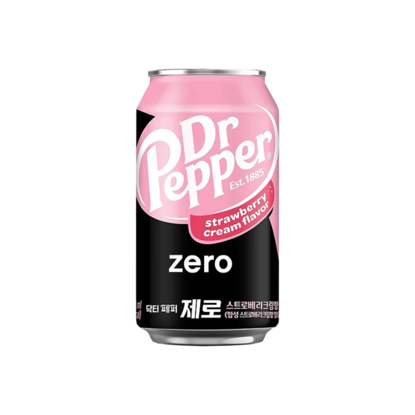 Dr Pepper Zero Strawberry & Cream Corea - 355 ml