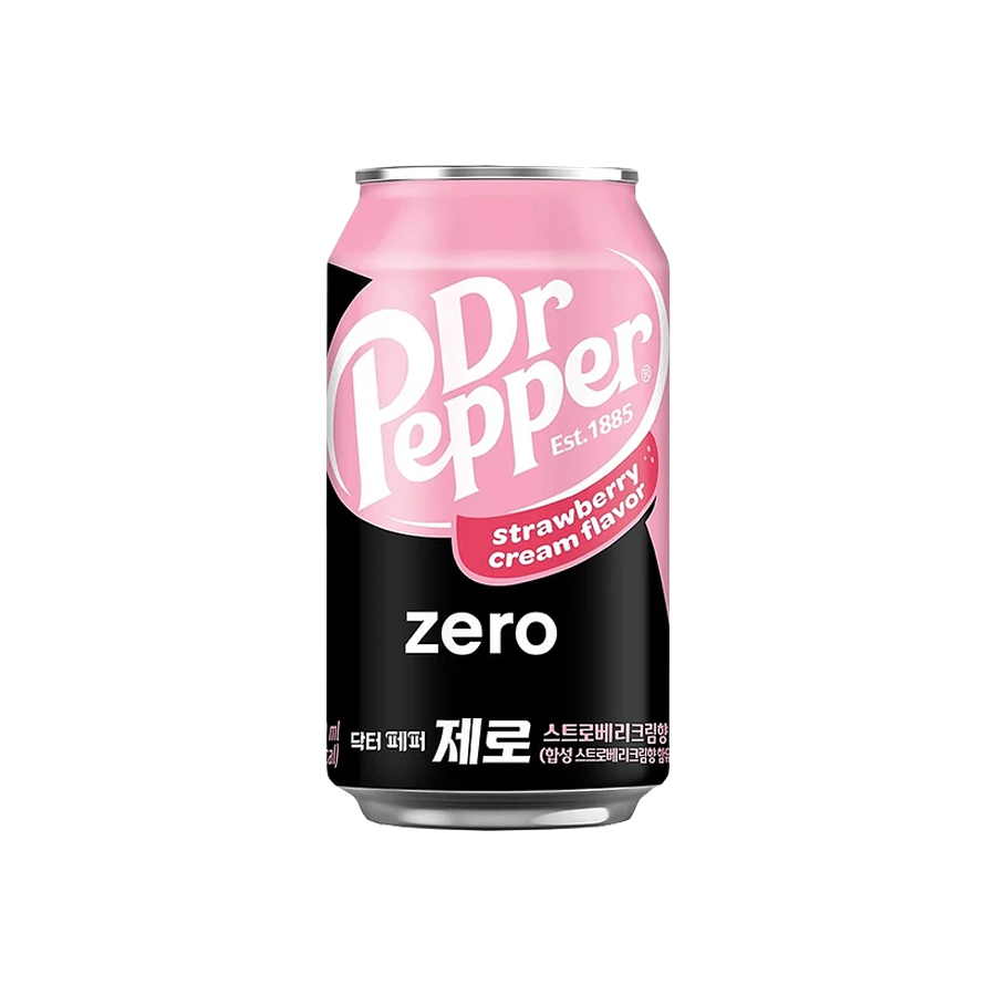 Dr Pepper Zero Strawberry & Cream Corea - 355 ml