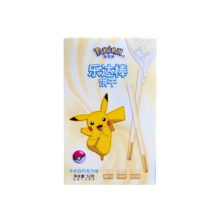 Pocky Chocolate Blanco Pokemon - 52 grs