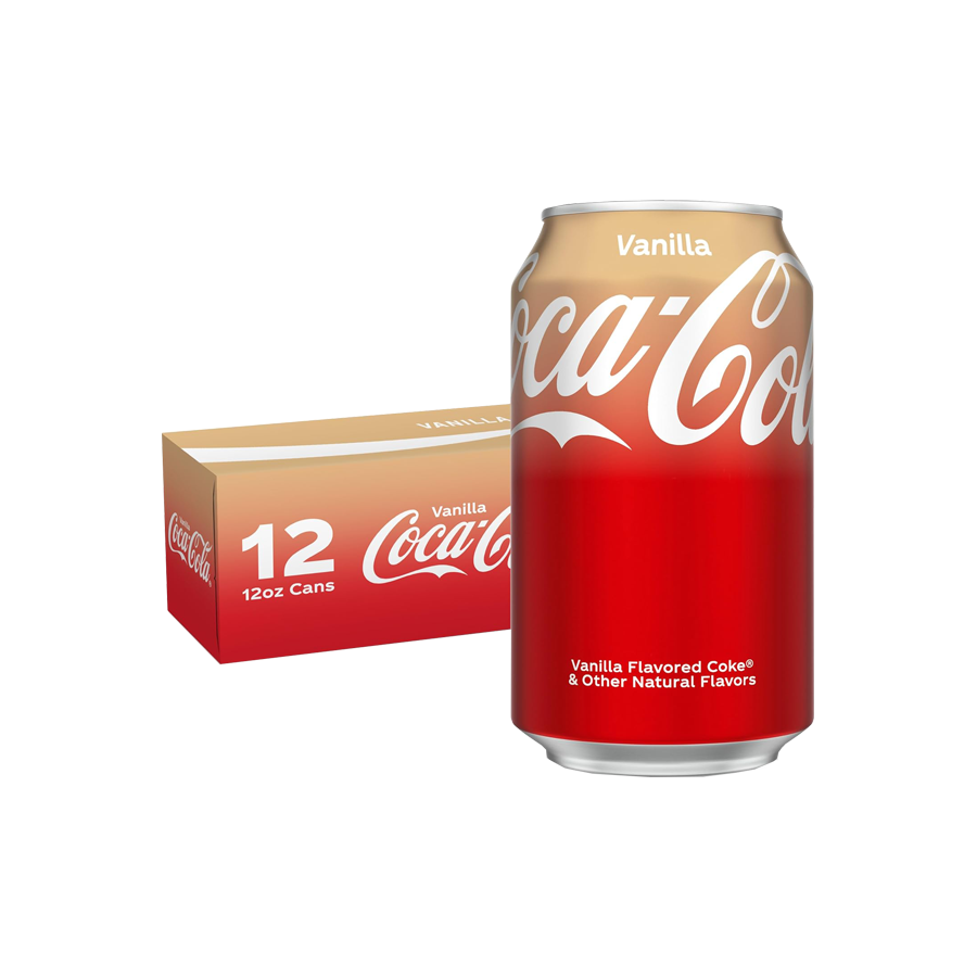 Vanilla Coca-Cola 355ml缶 12本入り✖️４ケース Coca Cola Vainilla 355ml - 12 und - Fantastic Sweet