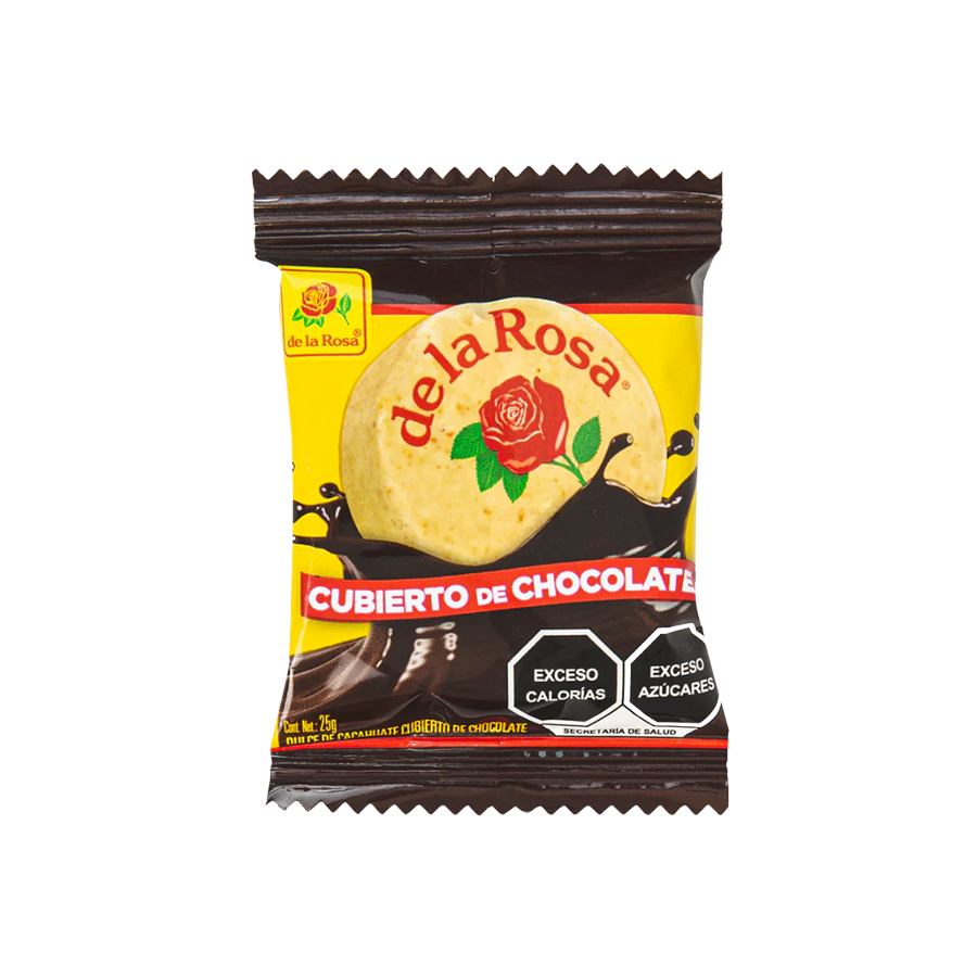 Mazapán de la Rosa Cubierto de Chocolate - 22 grs