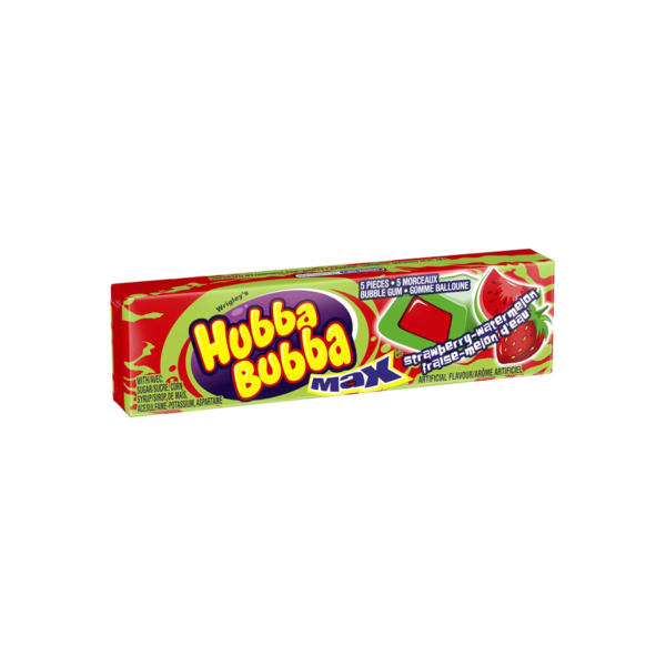 Chicle Hubba Bubba Max Strawberry & Watermelon - 5 Piezas