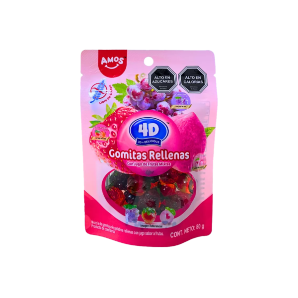 Gomitas Rellenas Frutas Mixtas – 80 g