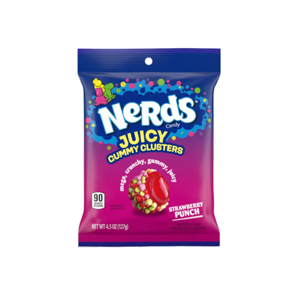 Nerds Juicy Gummy Clusters Strawberry Punch - 127 grs