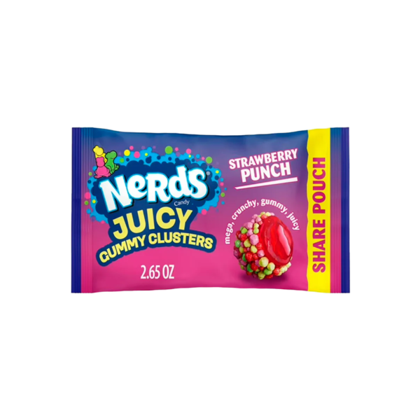 Nerds Juicy Gummy Clusters Strawberry Punch - 75 grs