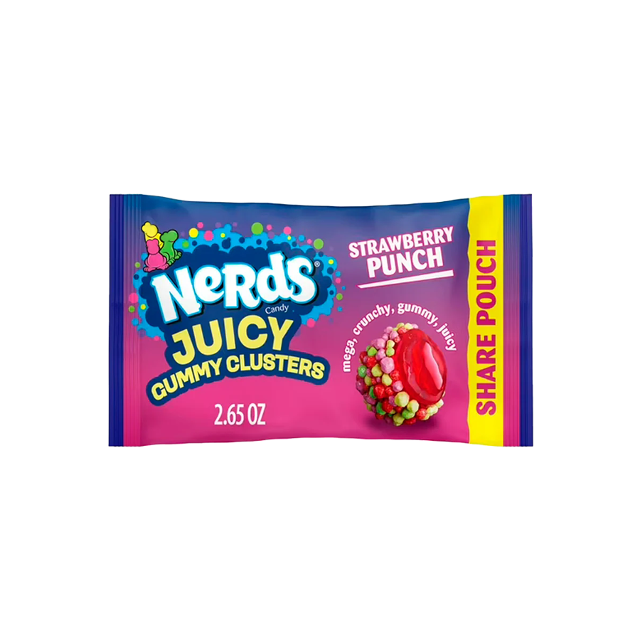 Nerds Juicy Gummy Clusters Strawberry Punch - 75 grs