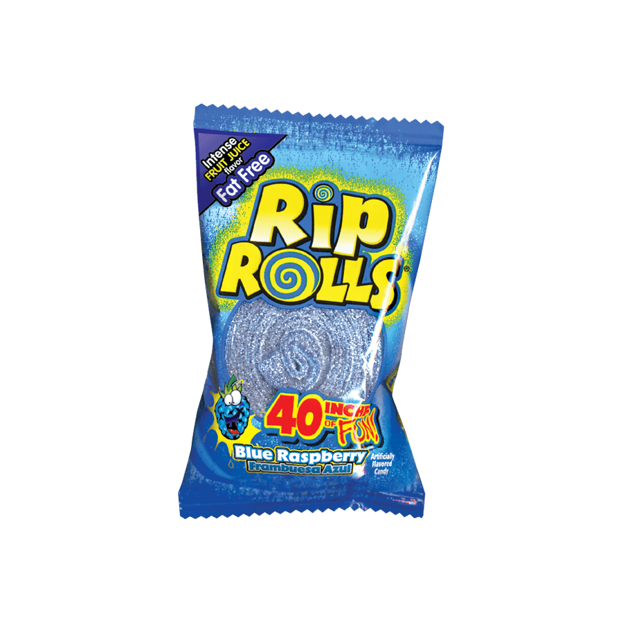 Rip Rolls Blue Raspberry - 40 grs