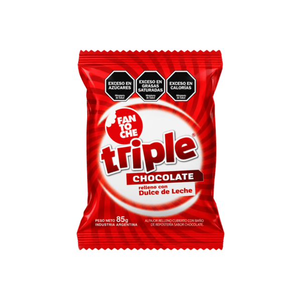 Fantoche Triple Chocolate con Dulce de Leche - 85 grs