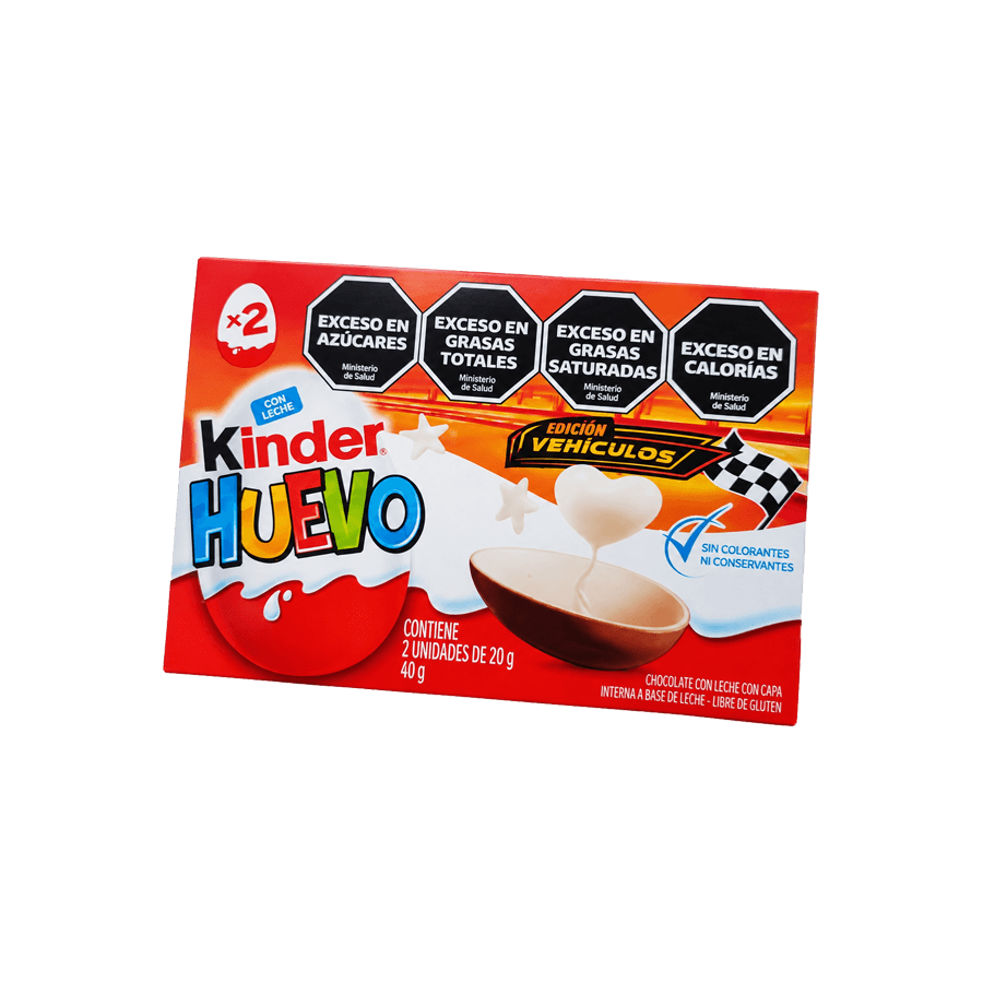 Kinder Huevo Sorpresa Edición Vehículos x2 - 40 grs